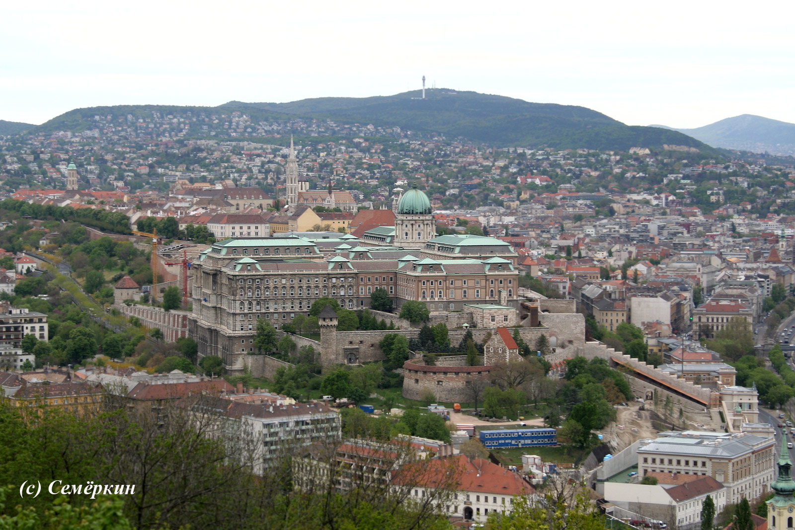 Будапешт, цитадель - вид на королевский дворец