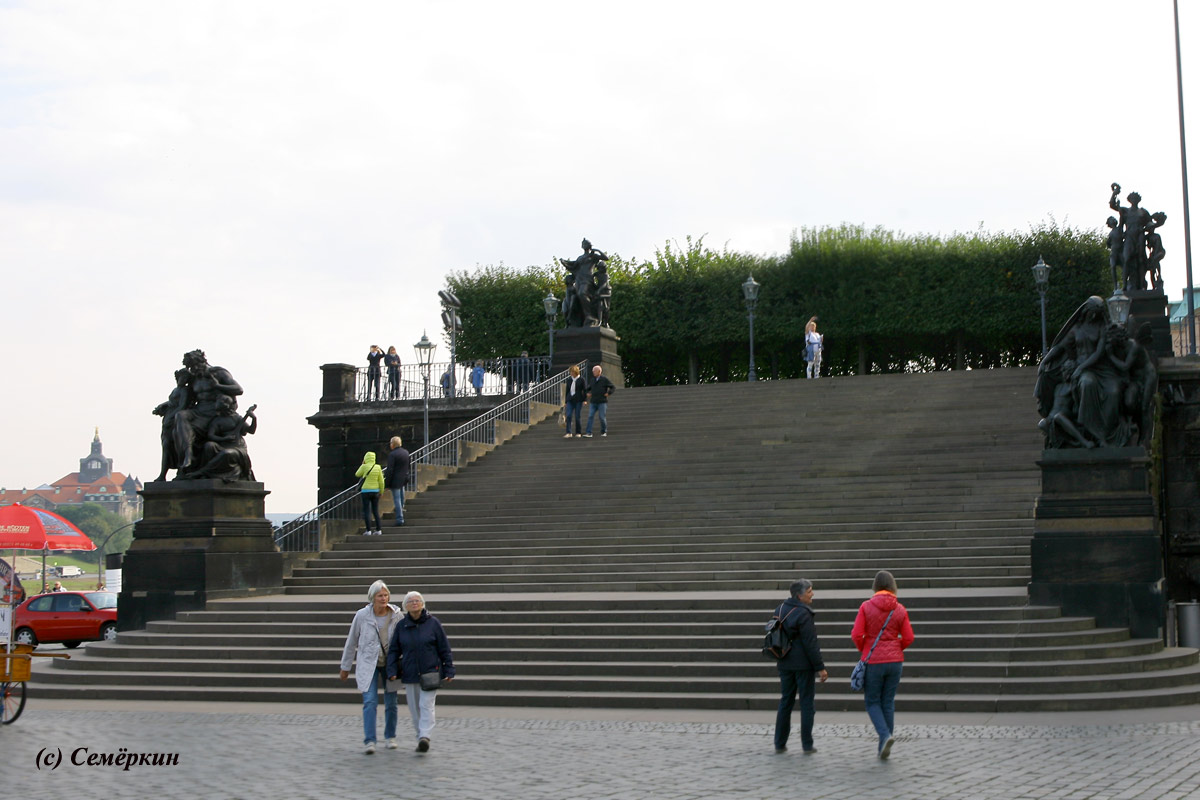 Солнечный Дрезден - Терраса Брюля, или балкон Европы