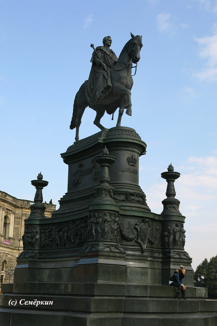 Солнечный Дрезден - Памятник королю Саксонии Иоганну Johann