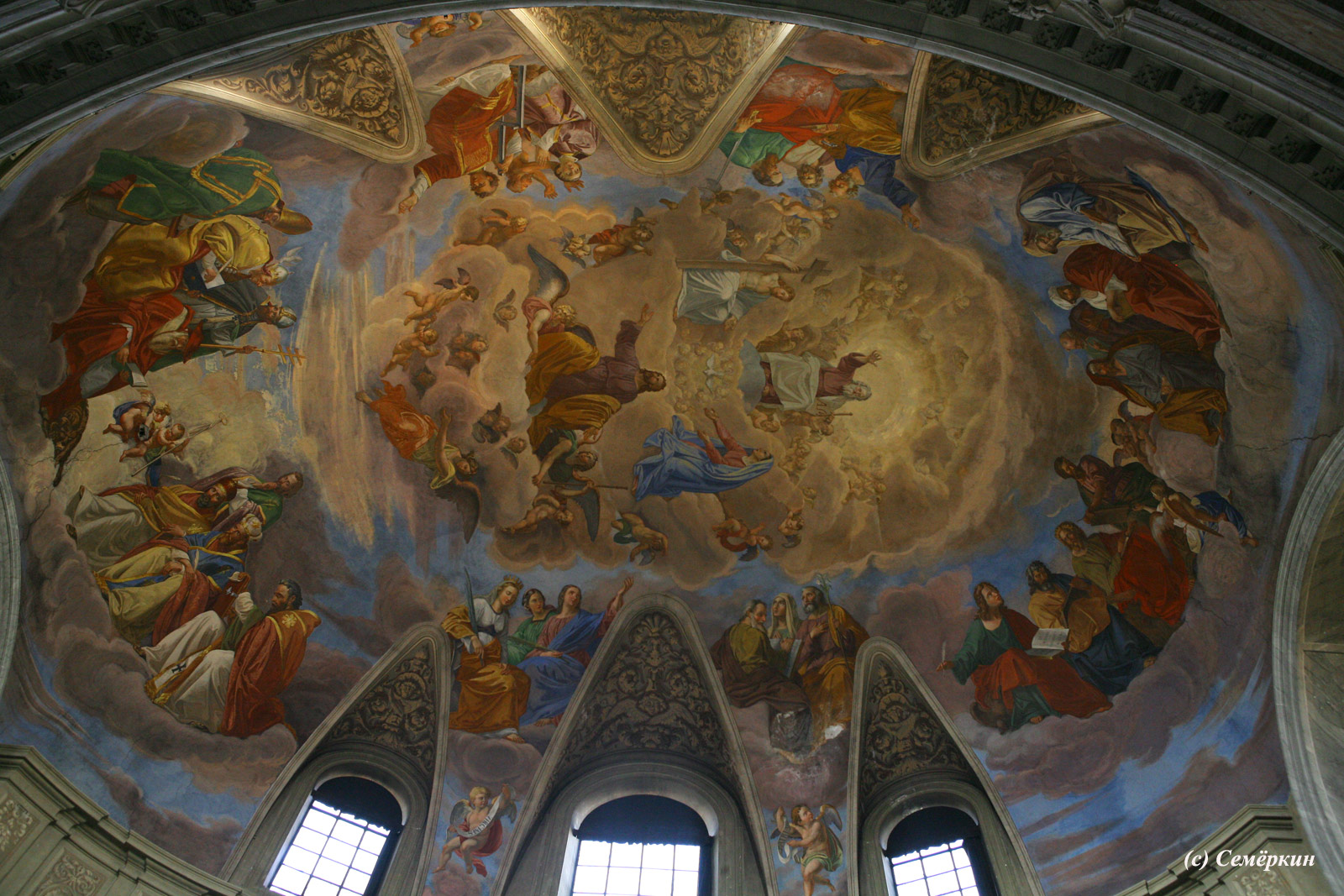 Рим - церковь - Роспись купола