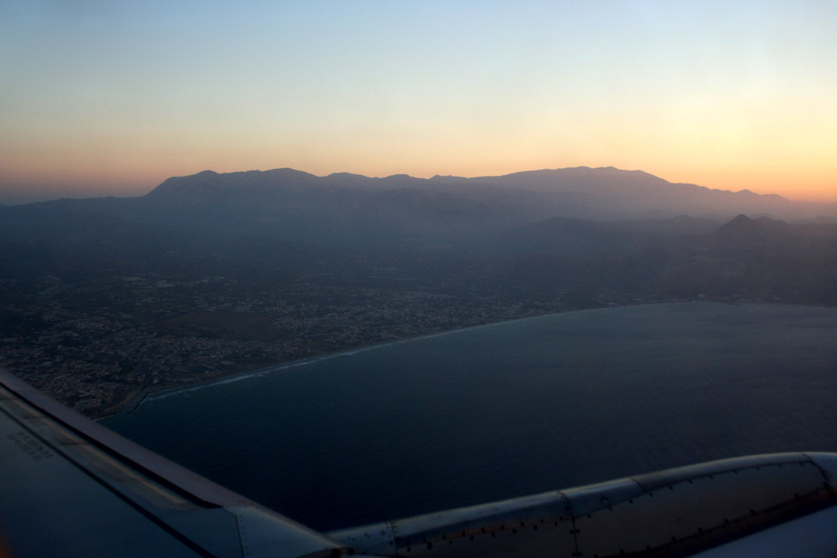 Крит -  Ираклион с высоты птичьего полета