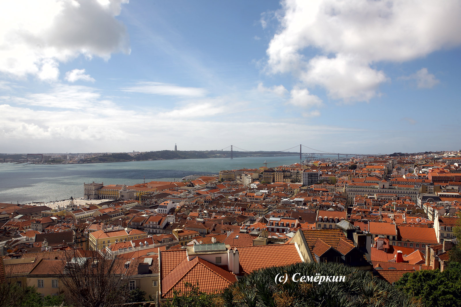 Лиссабон, Lisboa - панорама города с замка святого Георгия