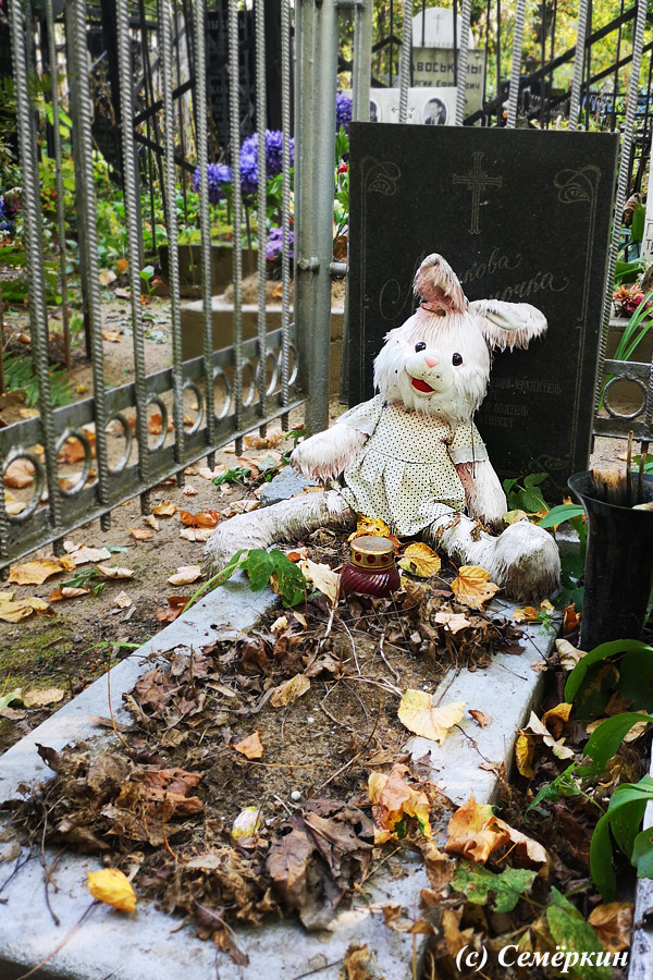 Москва златоглавая - Часть 48. Ваганьковское  
кладбище - Я понимаю, когда на могилы детей приносят игрушки… но ведь их рано или поздно надо убирать… а то даже милый заяц становится страшным…