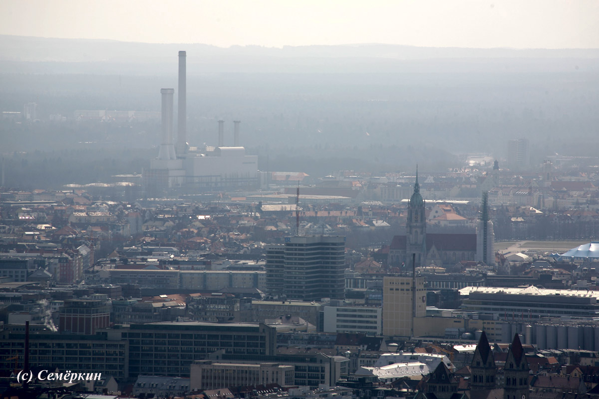 Панорамы Мюнхена с высоты птичьего полёта - Завод.