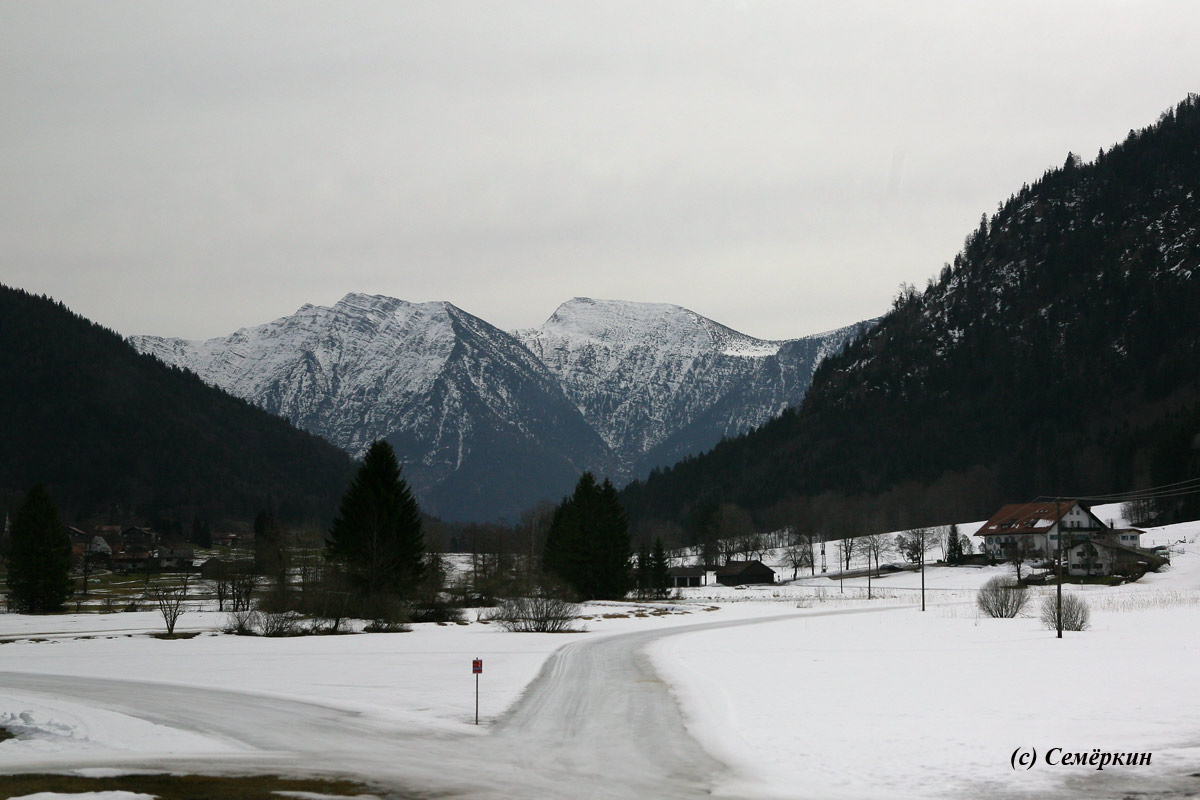 По пути в замок Нойшванштайн - Альпы