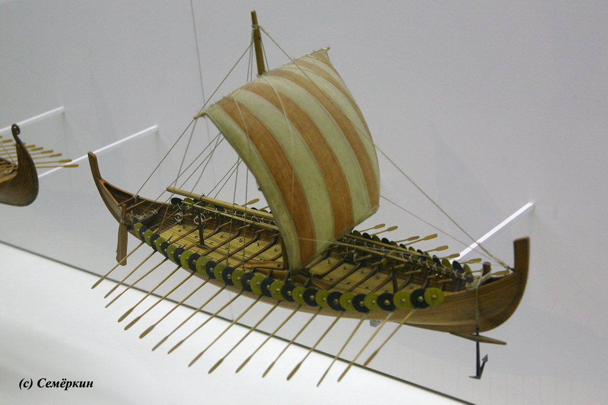 Мюнхен Немецкий музей - Корабли - ладья викингов